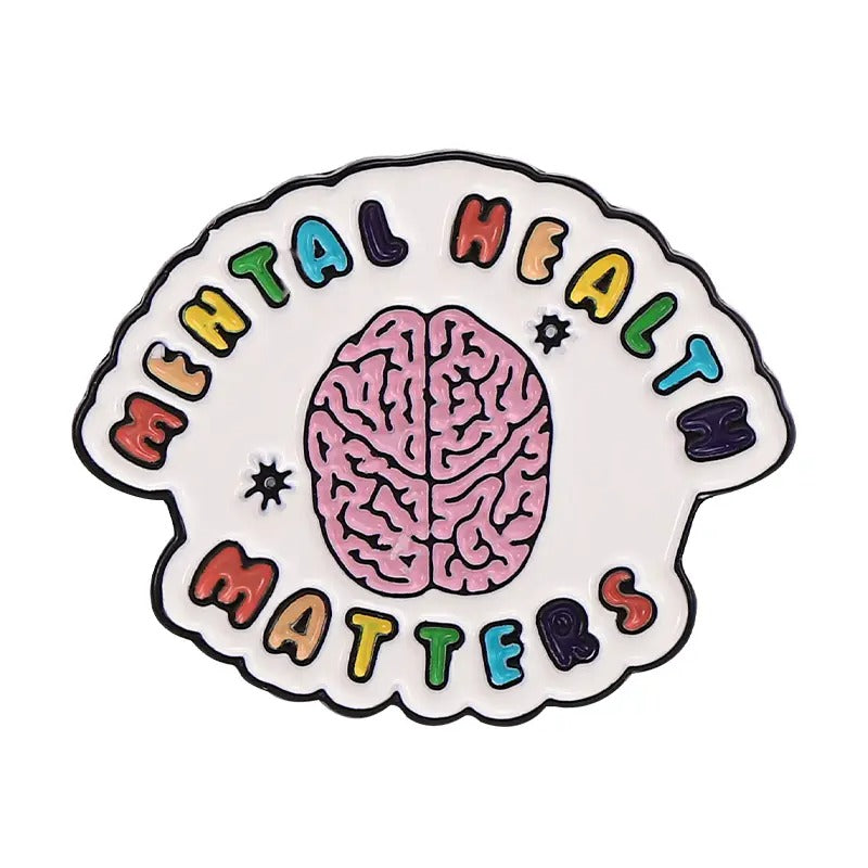 Mental Health Matters Support Enamel Pin Brooch Lapel Pin